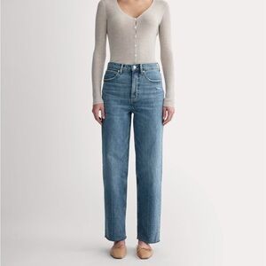 Everlane Way-High Jean in Distressed, size 34L - never worn
